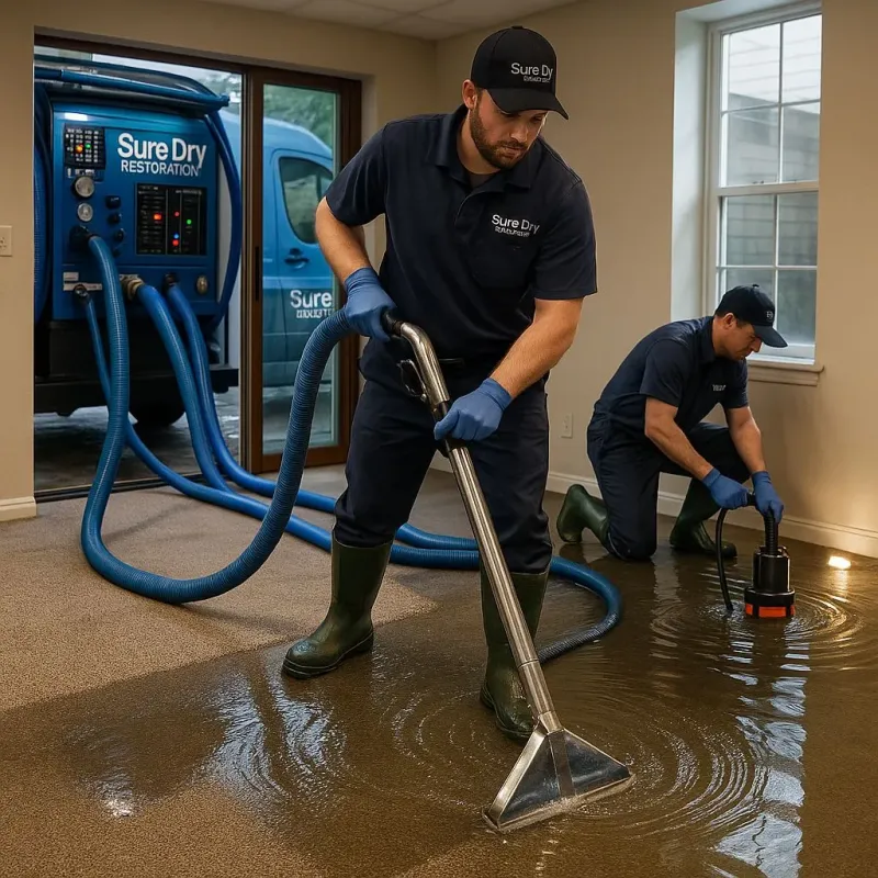 Water Extraction and Removal process in De Witt, IA